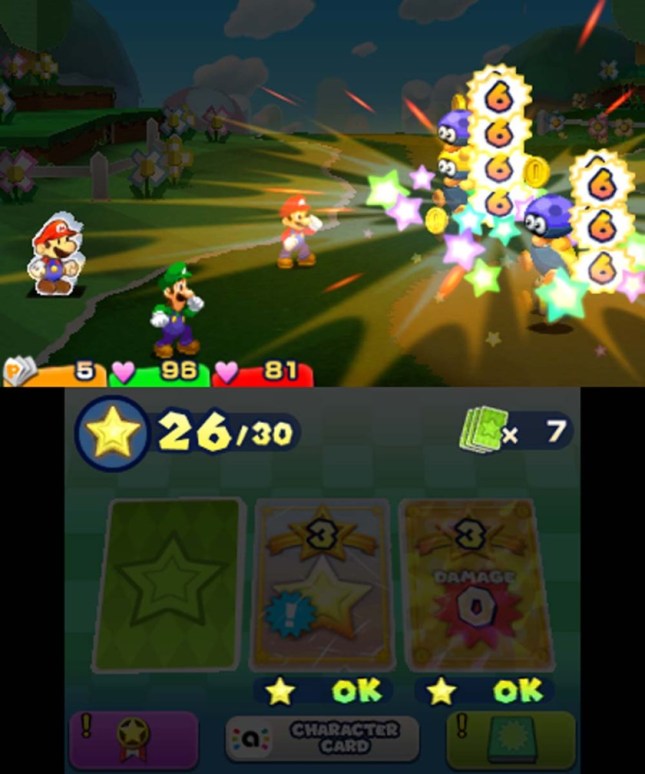 Mario and Luigi Paper Jam- Battle